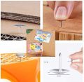 Steel Thumb Tacks Sliver Thumb Tack Flat Head Push Pin Push Pins For Cork Board Push Pins For Wall Office Thumbtack Metal Thumbtack Bulletin Material Escolar Cork Board Agenda Plan Paper Fixed Push Needle Pins Office Binding 0.4Inch. 