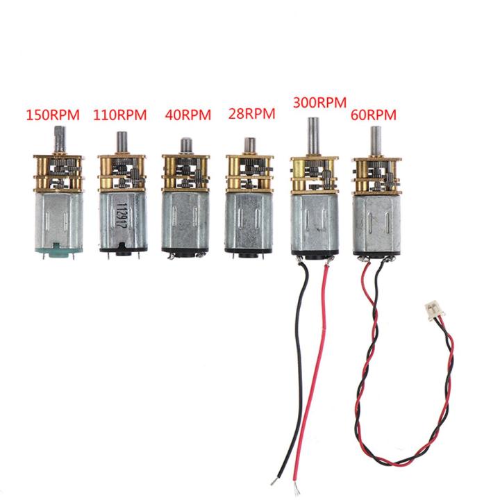 Micro N20 Gear Motor Slow Speed Metal Gearbox Reducer Electric Motor DIY Toy Jessica