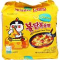 Ramen Buldak Cheese Hot Chicken Flavor Noodles 140g 5pc Packs. 