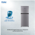 Haier 6.5 Cu Ft/E-Star Series/ HRF-186 EBS(Deepest Freeze +Direct Cool+ 1 Hour Icing Technology + Metal Door) Silver Colour/Refrigerator/ 10 Years Warranty.. 