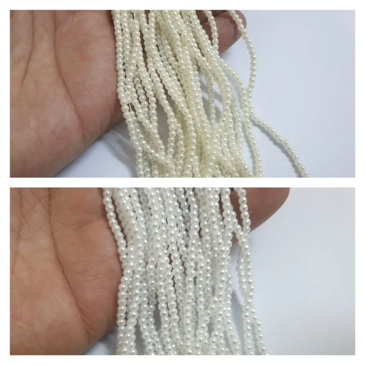 Buy%201%20Get%201%20Free%20100%20Pcs%20Round%20Beads%202mm%20White%20&%20Offwhite%20Craft%20Sets%20-%20Image%202