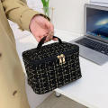 Stylish Cosmetic bag Practical  Fashionable Travel storage Chic Waterproof Large capacity for Travel Daily use Makeup organization Beauty essentials storage Ideal for ladies and girls.. 