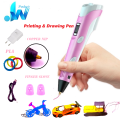 3D Pen For Kids 3D Drawing Pen for Kids 3D Printing Pen for Kids Free 9 meter Filament,Adaptor,Holder and Cable-  Printing Doodler Pen with LCD Screen For Arts Crafts includes Premium Quality holder   Free 3 meter Filament and Electric Cable Multicolor. 