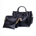 3 Pcs Set of Pu Leather Hand Bags And Shoulder Bags For Women's. 