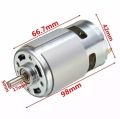 Puly DC 775 Motor 24V 20000RPM 775 Motor Ball Bearing Large Torque High Power Low Noise DC Motor for Electrical Tools 2-Pack（with Bracket）. 