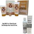 Buy B&B 4in1 Organic Rice Brightening Facial Kit and Get Free Havelyn Hair Food Oil. 