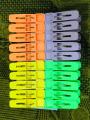 Pack of 20 - Random Color Plastic Mini Cloth Clips, Clothes Pegs/Chimti, Plastic Cloth Hanging Clips. 