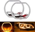 Universal Square LED Angel Eyes Halo Rings Lights Super Bright Headlight Angel Eye 2Pc (100mm). 