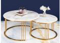 2 Pieces  center table dining table Nesting Table coffee table/ With iron Base and Wooden Top. 