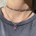 Stainless Steel Hippop -Playboy Necklace Bunny Pendant Necklace For Men Women. 