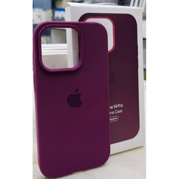Silicone Case with MagSafe iphone 14 Pro - Deep Purple
