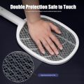 Mosquito Killer Racket | 2-in-1 Electric USB Rechargeable Swatter with UV Light & Stand — German Mall. 
