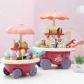 Sweet Candy Shopping Cart Battery Operated Ice Cream Trolley Set Pretend Play toy for Kids. 