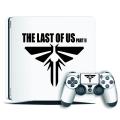 ps4 slim skin LAST OF US with 2 controller skin. 