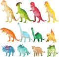 Toys Dinosaur Figure, 5 & 6 Inch Dinosaur Toy Playset(10 Pack), Safe Material Assorted Realistic Dinosaur, Vinyl Plastic Dino Dinosaur Set Party Favors Toys for Kids Boys Toddler Educational. 