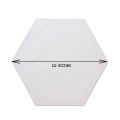 1 Piece Of 10X10 Inches hexagon Canvas For Painting - 10 x 10 hexagon Canvas Board. 