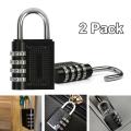2x Weatherproof Security Padlock Outdoor Heavy Duty 4-Digit Combination Lock. 