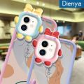 dienya Case For Samsung A21s Case Vogue Artistic Sketch Painting Bow Little Monster Protection New Side Design Phone Lovely Cream Beautiful Phone Case Silicone Protective Cover. 