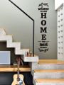 3D Welcome to our HOME Family Wooden Wall Art I Hanging design Laser Cut Decorative Gift Stylish I Wooden Wall Hanging for bedroom I DIY Design Decoration Piece for Home Decor I Offices and for Gift Items Premium Quality. 