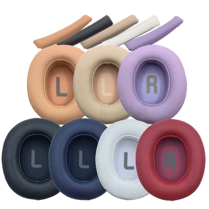 1Pair Protein Leather Ear Pads Soft Replacement Ear Cushion Sponge Headset Repair for JBL Tune T700BT T710 720 T750BTNC T760NC