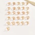 Elegant and Personalized Initial Letter Name Ring. 