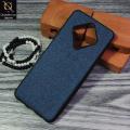 Infinix Zero 8 Cover - Blue - New Jeans Linning Texture Soft Case. 