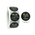 100 Pcs of Black Thank You For Supporting My Small Business Sticker Labels for Packing Decoration. 