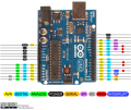 Arduino uno R3 with USB Cable & Jumpers. 