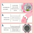 1pc Children's Watches Cute Girls Student Casual Sports Electronic Watches, Outdoor Luminous Alarm Clocks Watches. 