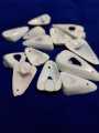 Natural Marine Pieces For DIY Crafts | 15 Mix Size pcs (2.5cm to 5cm) | Real Cut Marine Pieces With Hole | Use As Beads, Pendent Or Aquarium | Ideal For DIY Jewelry Making, Crafting, And Home Decoration. 