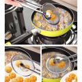 Imported Small Multi-functional 2 in 1 Fry Tool Filter Spoon Strainer With Clip,Oil Frying BBQ Filter Stainless Steel Mesh Strainer Kitchen Tool Frying Mesh Colander Quick Strain Stainless Steel Tong Colander Frying Mesh. 