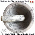 Marble Grinder Bowl ( Chato watta- Dori Danda) Best For Kitchen Beauty. 
