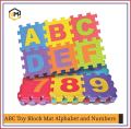 ABC Toy Block Mat-Alphabets and Numbers Mat- Early Learning Foam Mat Toy for Kids.. 