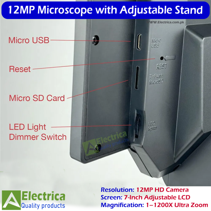 7-Inch%2012MP%20KL%20G1200%20Digital%20Microscope%20with%201%E2%80%931200X%20Zoom,%20Metal%20Stand,%20and%20High-Definition%20LCD%20for%20Electronics%20Repair%20by%20Electrica%20-%20Image%204