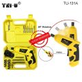 Imported Rechargeable Cordless Electric Screwdriver Set Repair Tool Kit with Battery Indication TNI-U TU-131A 46 in 1 4V Hot selling High Quality Power Drills Li-ion battery drilling Machine Cordless Screwdriver tools set Impact. 
