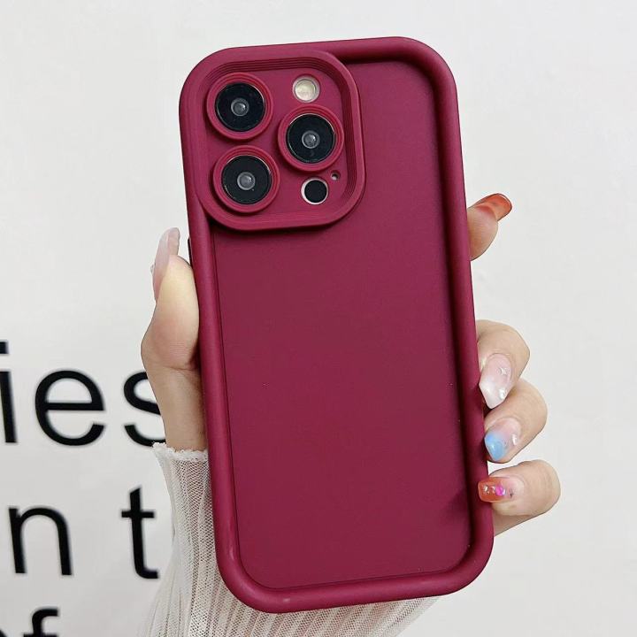 Solid%20Color%20Mobile%20Phone%20Case%20Suitable%20for%20IPhone%2016/15/14/13/12/11promax%20Simple%20Fine%20Hole%20Anti-fall%20Mobile%20Phone%20Case%20-%20Image%203