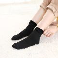 One Pair Best Quality Thermal Fleece Socks Autumn Winter Plus Velvet Thick Socks Fleece Lined Warm Socks Fuzzy Soft Women Thick Sock in Black and Skin - Bilal Online. 