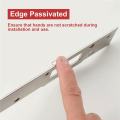 Door Strike Plate Reinforcement Plate - Front Door Security Devices Metal Plates Door Latch White Easy Install. 