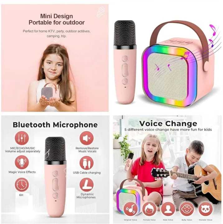 K12%20Wireless%20Audio%20Microphone%20Bluetooth%20Speaker%20Portable%20Stereo%20Speaker%20Bluetooth%20Speaker%20Karaoke%20Speaker%20with%20Mic%20-%20Image%202