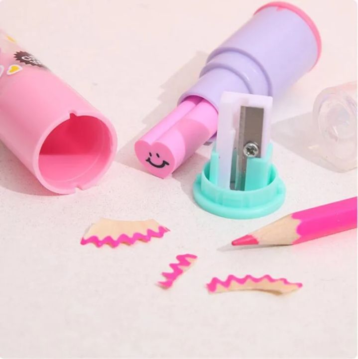 Creative Lipstick Eraser Sharpener
