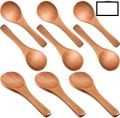 Pack of 6 - wooden spoon for eating & Kitchen Spoons. 