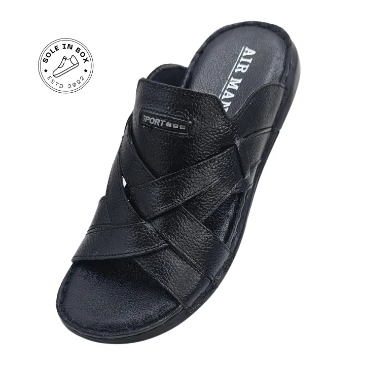 AirMan%20Fashion%20Black%20Leather%20Comfort%20Slipper%20-%20Image%205