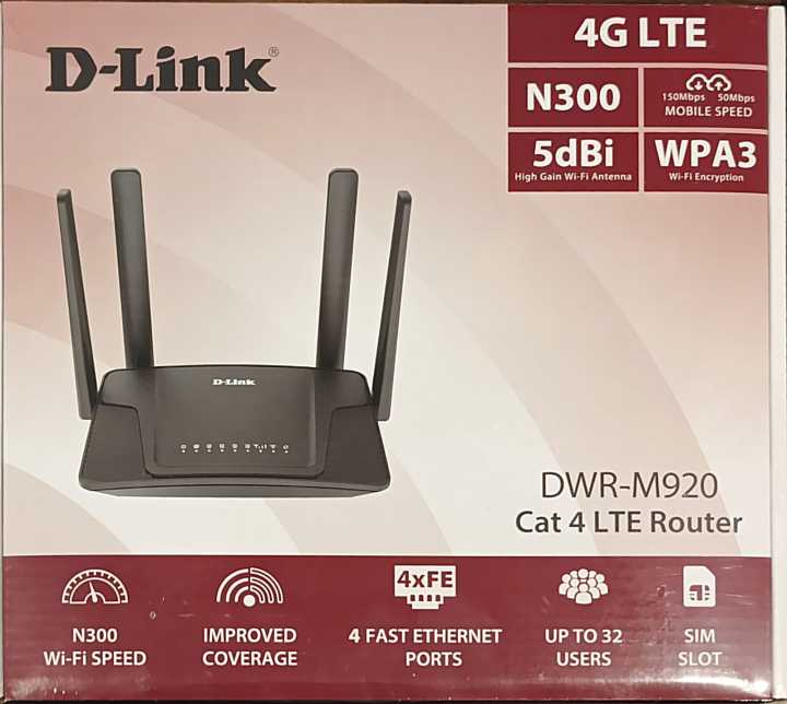 D Link Sim Based Router DLINK-M920 4G SIM ROUTER/dlink wifi router | Daraz.pk