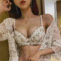 Steel-ring Bra Lightweight Small-sized Underwear Soft-cup Embroidered Lingerie for Casual Wear Petite Women Innerwear. 