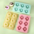 Heat Resistant Silicone Donut Mold for 6 Doughnuts Food Grade Silicone Bagels Pan for Baking Non Stick Mini Cupcake Mould. 