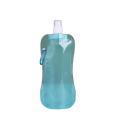 Collapsible Water Bottle 480ml BPA Free Reusable Water Pouch Hiking Camping Sports Folding Water Bag Outdoor Drinking Bottle. 