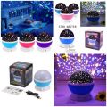 LED Rotating Star Night Light Lamp Romatic Starry Sky Projector. 