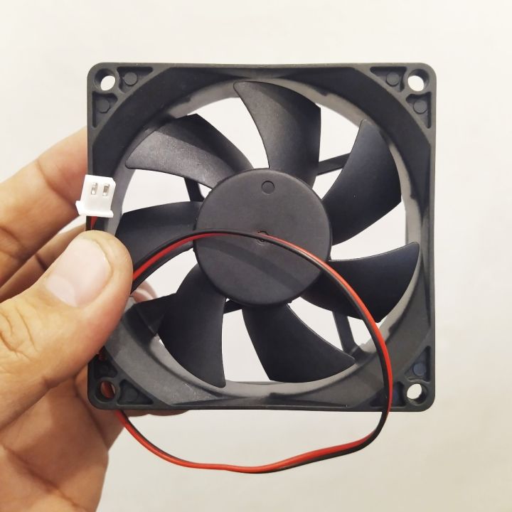 DreamsMart DC 12V Cooling Fan 8025 80x25mm 2 Pins Brushless Motor Exhaust Incubator Peltier CPU Heatsink
