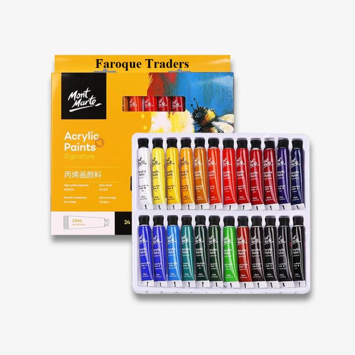 Mont Marte Signature Acrylic Paint Set (12 ML) - 24 colors