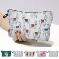 Delicate Crafts Hanging Hole Cosmetic Bag Smooth Zipper Vicuna Print Large Capacity Beauty Handbag for Vacation. 